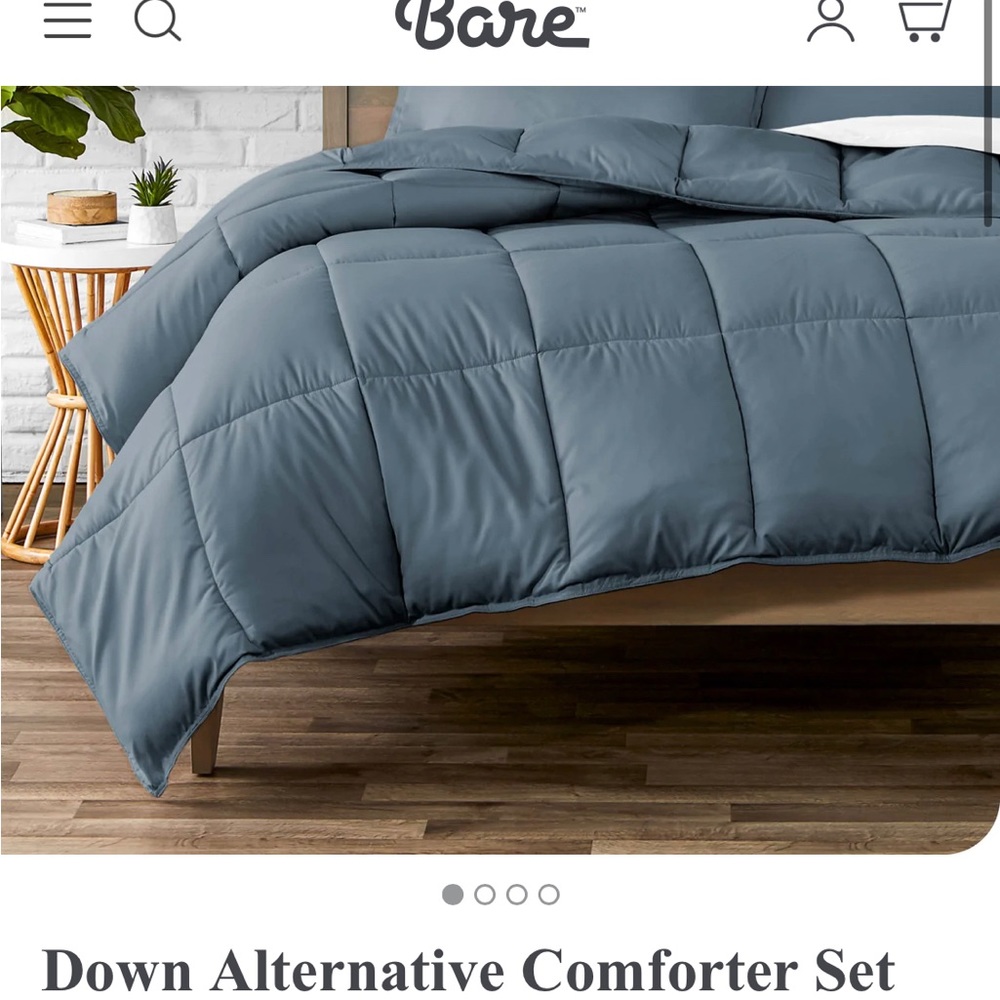 Bare home Queen down alternative comforter set